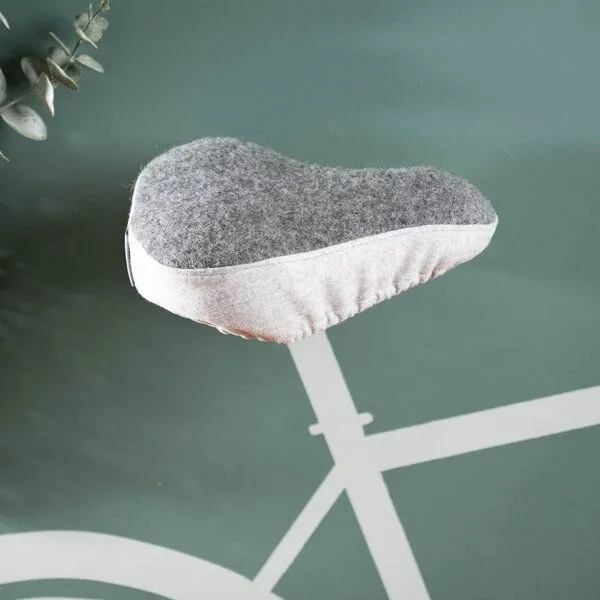 nahtur-design nahtur-design Sattelbezug aus Loden | Sitzheizung für Dein Fahrrad, Grau_02 (grau), – Produktbild 4 von 5
