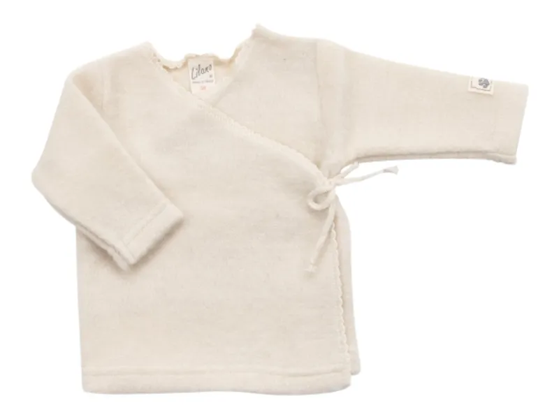 Lilano Lilano Baby Wickelshirt Bio-Merinowolle Plüsch natur Gr.62, Natur, – Produktbild 1 von 2