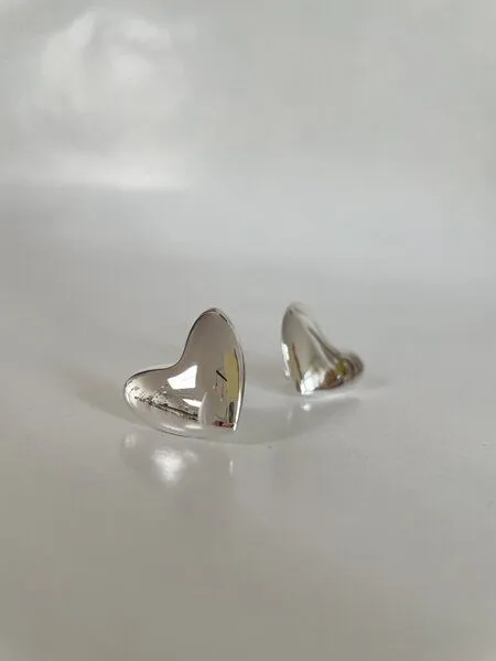 noemvri fashion label noemvri fashion label Herz Ohrstecker, Silber, – Produktbild 1 von 4