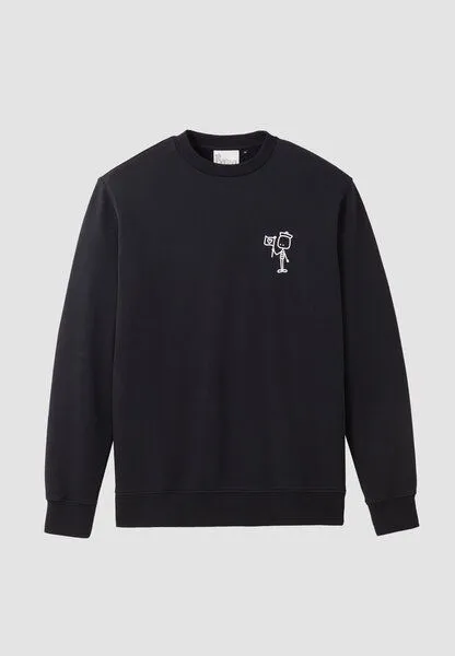 recolution Herren Sweatshirt aus Baumwolle - TAMARILLO MAENS - recolution, Black (schwarz), – Produktbild 3 von 4