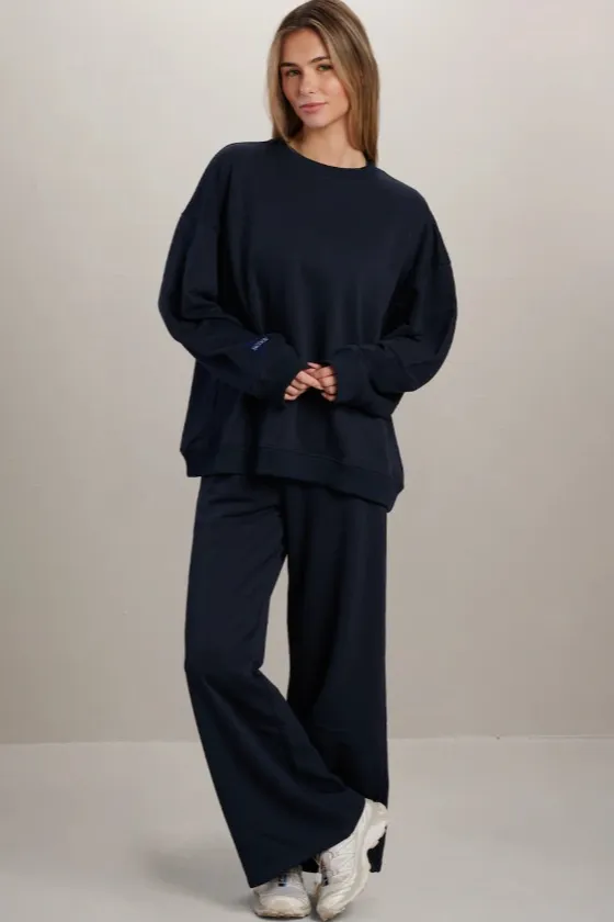SEAAV SEAAV Damen vegan Lounge Set Mitternachtsblau, Extra dunkelblau, – Produktbild 3 von 3