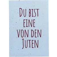 ilovemixtapes ilovemixtapes Postkarte „du bist eine von den juten" A6 – Produktbild 1 von 1
