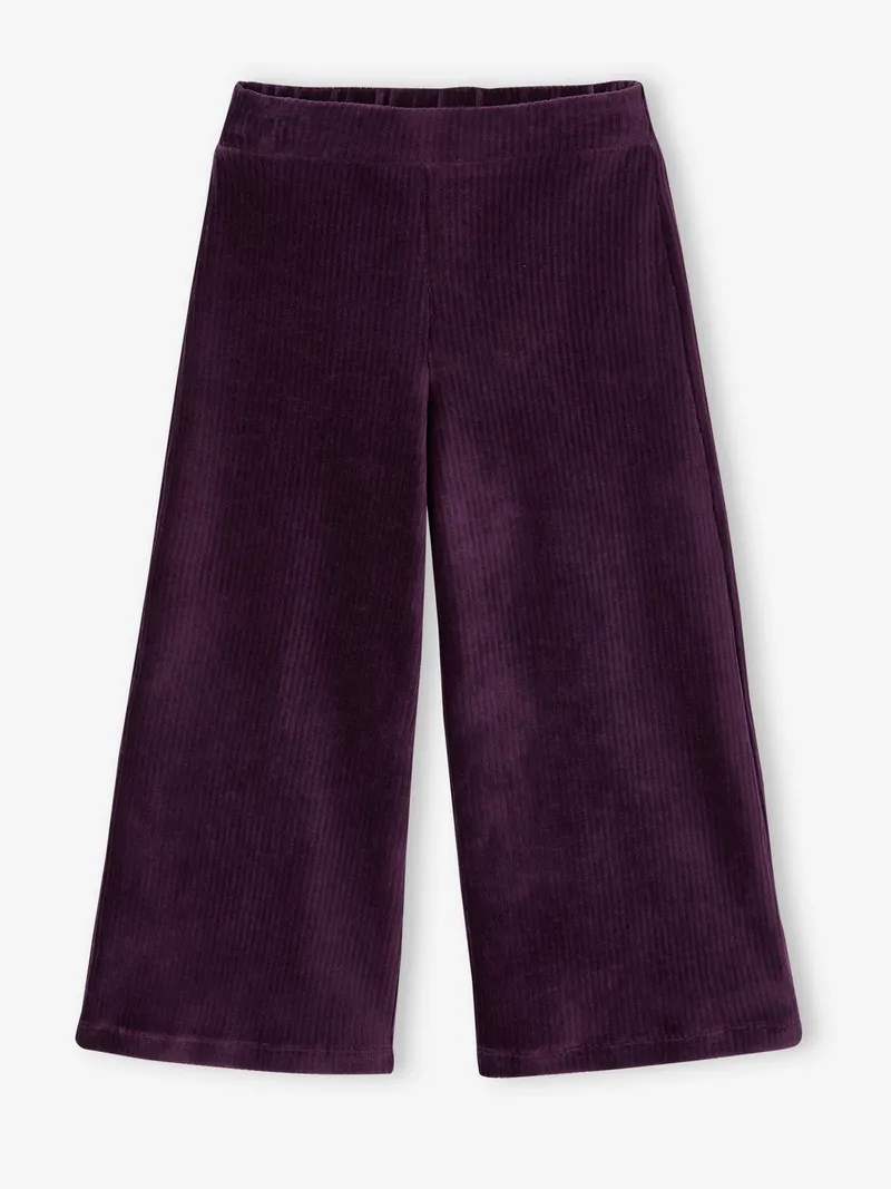 Vertbaudet Weite Mädchen Cordhose, Pflaume, – Produktbild 3 von 3