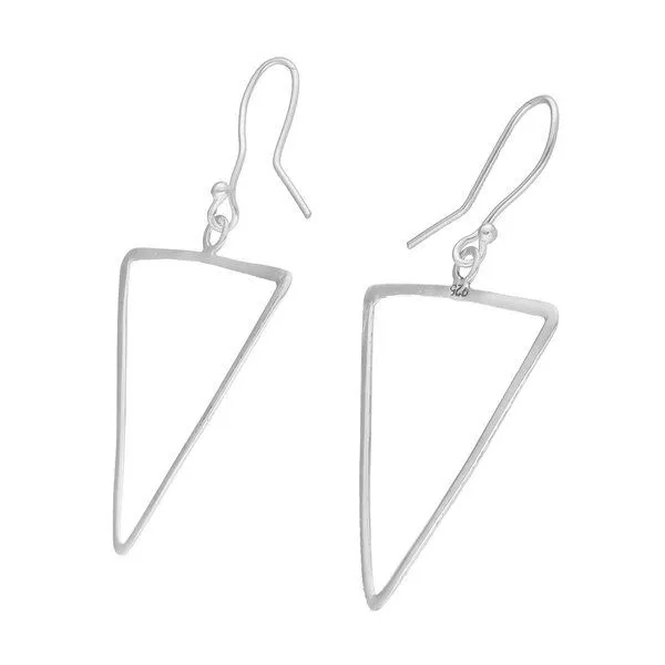 pakilia pakilia Silber Ohrringe Dreieck Fair-Trade und handmade – Produktbild 2 von 4