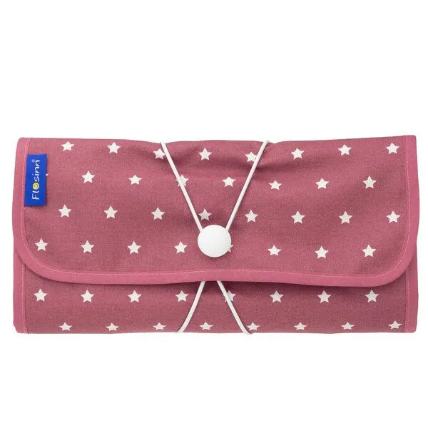 Flosinn Flosinn Wickeltasche Wickelunterlage Wickelclutch abwischbar, Rosa (altrosé), – Produktbild 1 von 4