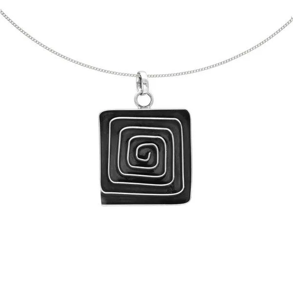 pakilia pakilia Silber Kette Labyrinth Fair-Trade und handmade – Produktbild 1 von 4