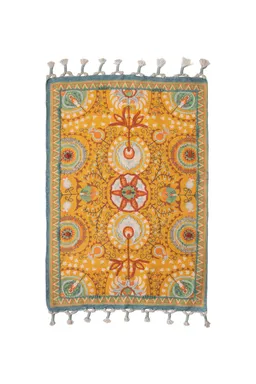 Tranquillo Teppich BOTANIC ORNAAUREA – Baumwolle, 90 x 60 cm - orange – Produktbild 1 von 1