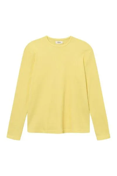 Givn Berlin Givn Berlin Strukturiertes Longsleeve GBPITTIE relaxed Fit aus Bio-Baumwolle, Gelb, – Produktbild 1 von 1