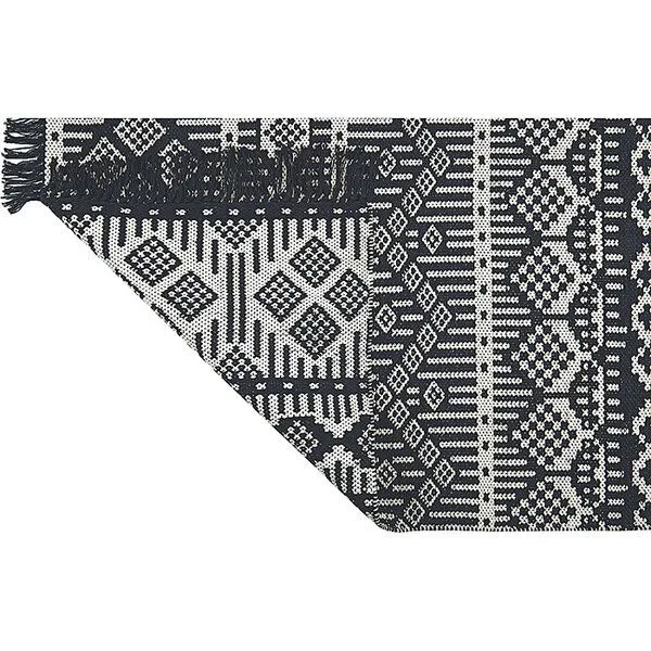 liv interior liv interior Recycelter Baumwollteppich PANAMA, Schwarz, – Produktbild 3 von 3