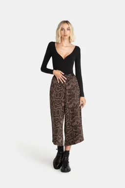 Lovjoi LOVJOI Damen vegan Culotte Tavira Brown Python – Produktbild 1 von 1