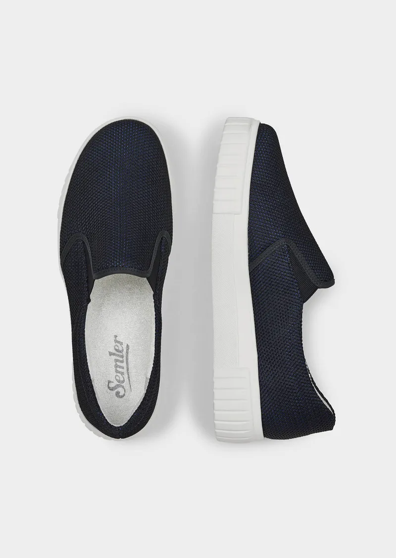Semler Semler Slipper mit angenehmer Innenausstattung aus Bambus - marine von Goldner Fashion, Blau, – Produktbild 2 von 3