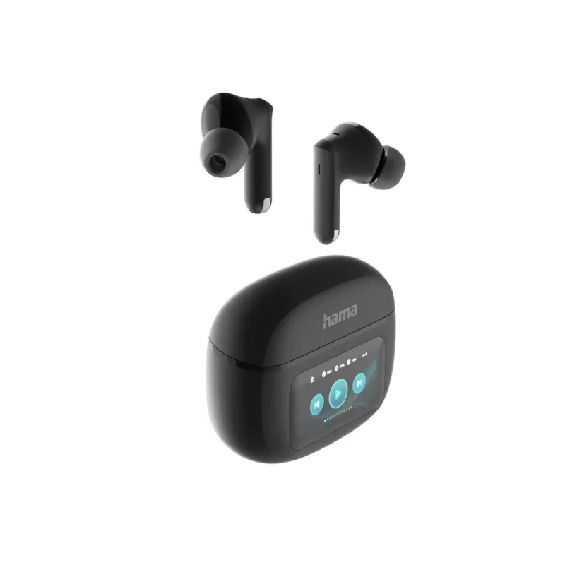 Hama Hama "Bluetooth®-Kopfhörer ""Spirit Touch"", TWS, ANC, mit Display, In-Ear, Schwarz (00221820)" – Produktbild 2 von 7