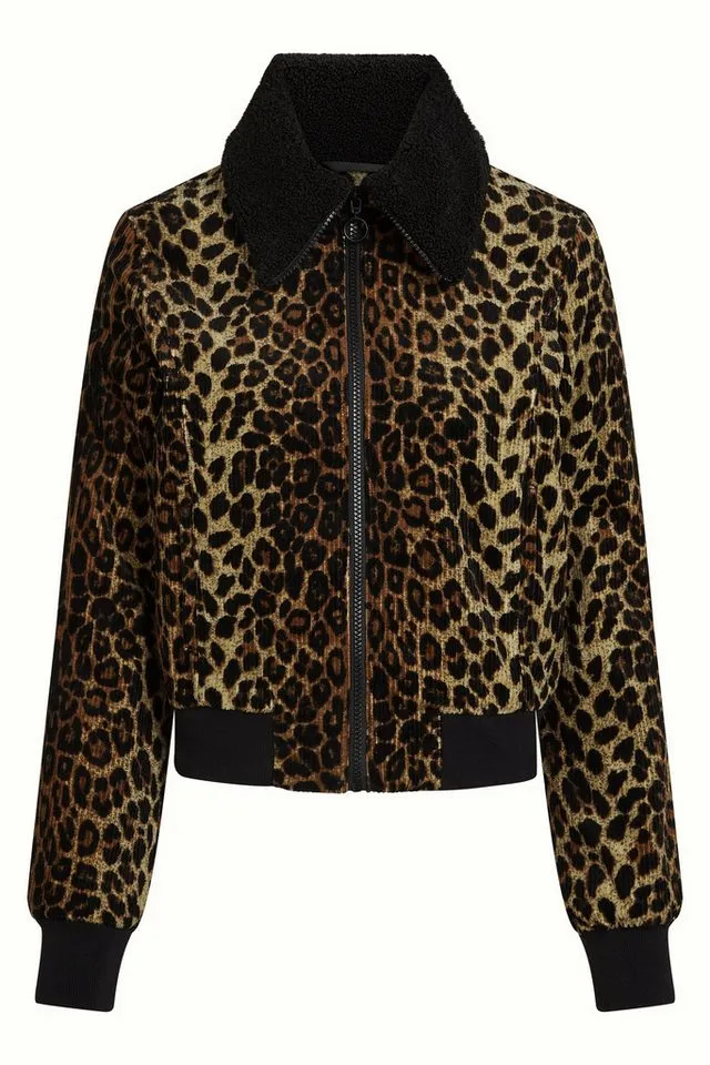 king louie king louie Cordjacke Arizona Jacket Fargo Cord - modische Cordjacke mit Animal-Print, Braun, – Produktbild 1 von 5