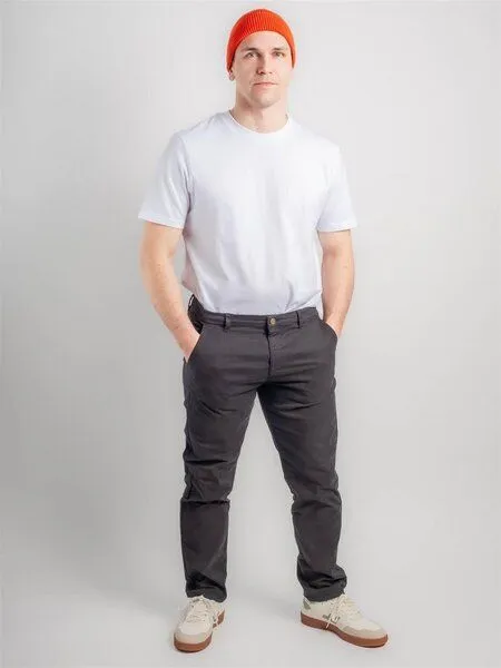Flax and Loom Flax and Loom Regular Fit Chino, Black (schwarz), – Produktbild 6 von 6