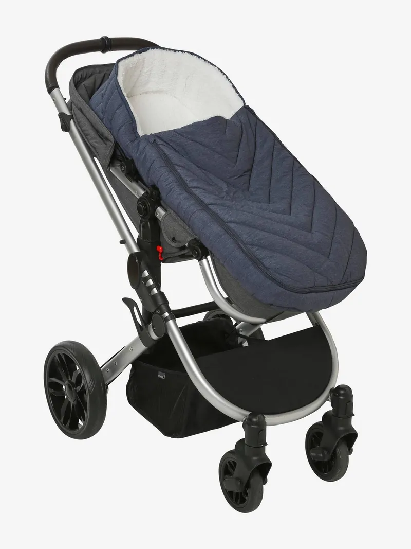 Vertbaudet Gesteppter Kinderwagen-Ausfahrsack, Nachtblau, – Produktbild 2 von 4
