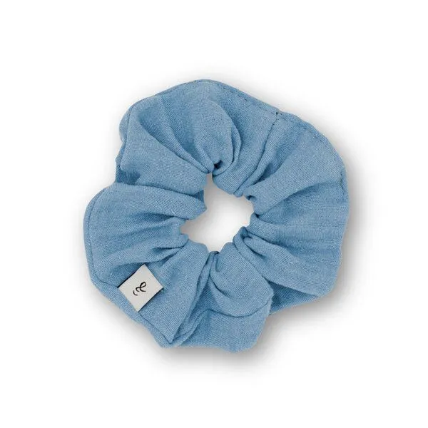 Hutch&Putch Hutch&Putch Musselin-Scrunchie • Kinder, Dusty blue, – Produktbild 2 von 2