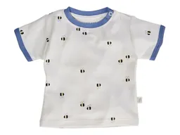 HANS NATUR Baby T-Shirt Bio-Baumwolle Biene blau Gr.62/68 – Produktbild 1 von 1