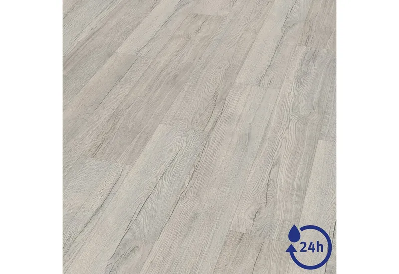 Egger Egger Laminat NatureSense* Aqua EL2081 Elva Eiche grau, (10mm, 1,746qm), Wasserbeständig & Praktisch, Grau, – Produktbild 1 von 5
