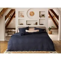 Yumeko Kissenbezug "Yumeko" aus Baumwoll-Jersey, Indigo blue, – Produktbild 1 von 1