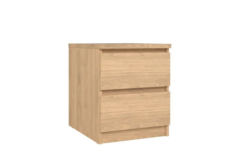 Home affaire Nachttisch Naia, Eleganter Nachttisch mit 2 Schubladen, Braun, – Produktbild 1 von 7