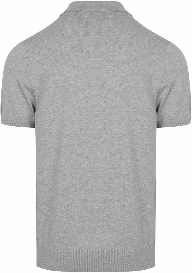 Profuomo Profuomo Gestricktes Poloshirt Grau - Größe M, Grau, – Produktbild 1 von 5