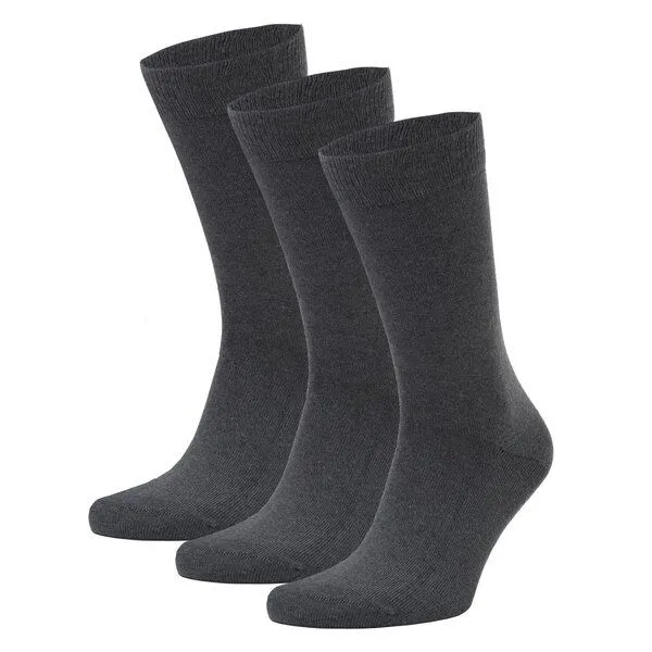 Opi and Max Opi and Max 3 Paar Bio-Baumwollsocken (98%) GOTS-zertifiziert, Dunkelgrau, – Produktbild 1 von 3