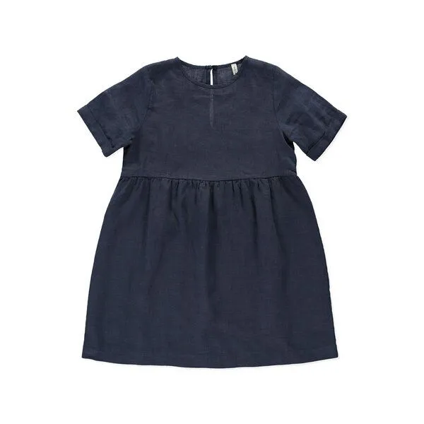 PETER JO PETER JO Kleid Lavanda aus Leinen, Blau, – Produktbild 1 von 3