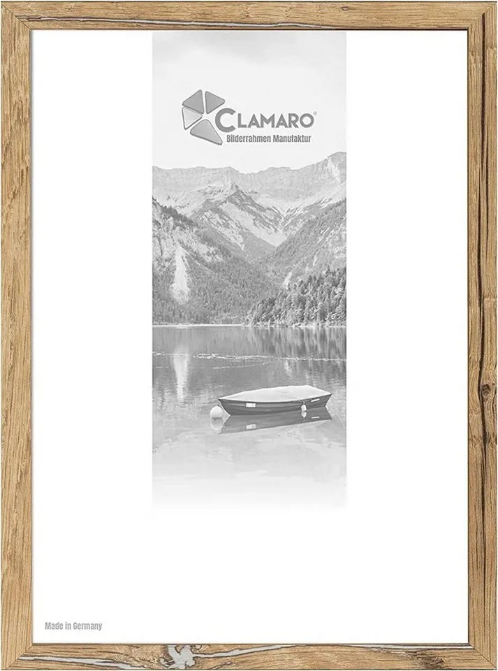Clamaro Bilderrahmen Bilderrahmen Eiche Altholz CLAMARO Collage nach Maß FSC® Holz Modern eckig M3016 10x10 in Eiche Altholz – Produktbild 2 von 5
