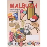Memo Malbuch "Ernährung"  Format A4, 12 Seiten – Produktbild 1 von 1