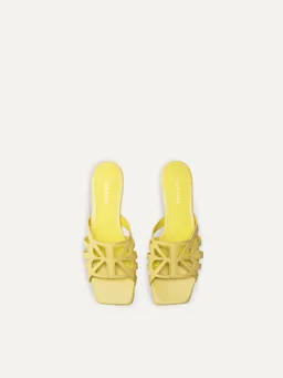 BIKKOU BIKKOU Damen vegan Sandalen 19 Uhr Sonnenuntergang Am Strand Gelb – Produktbild 1 von 1