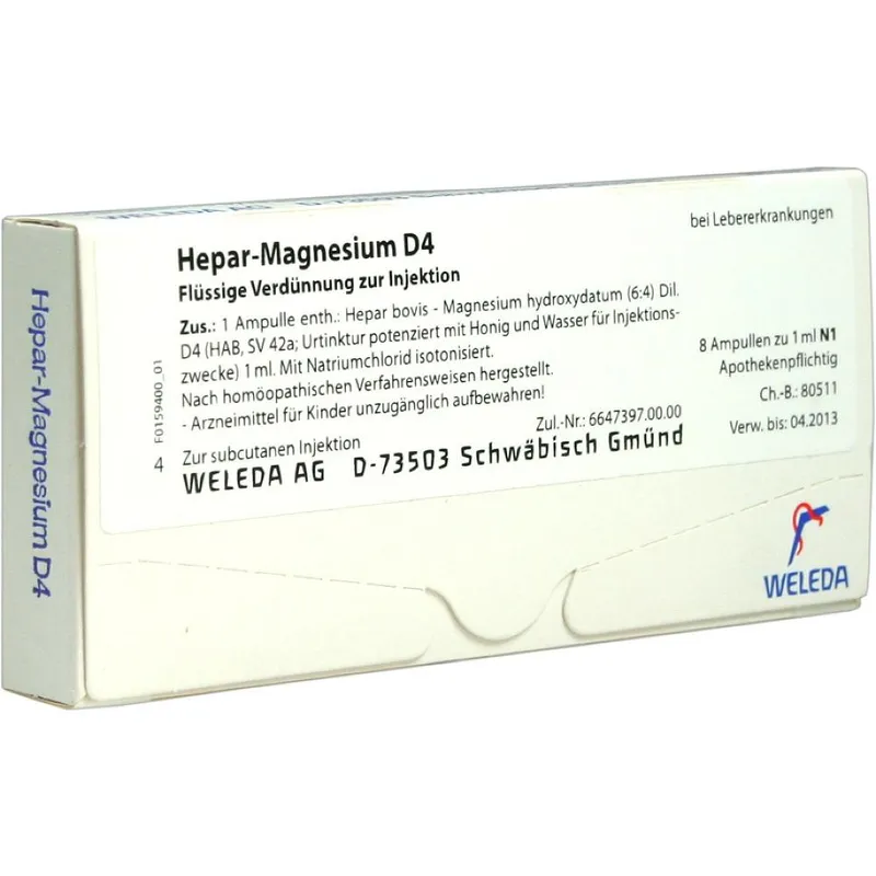 Weleda Hepar-magnesium D4 Ampullen – Produktbild 3 von 4