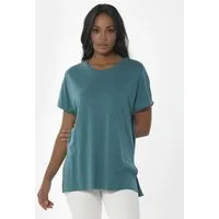 ORGANICATION ORGANICATION T-shirt aus Tencel Lyocell und Bio-Baumwolle, Grün(petrol green), – Produktbild 1 von 1