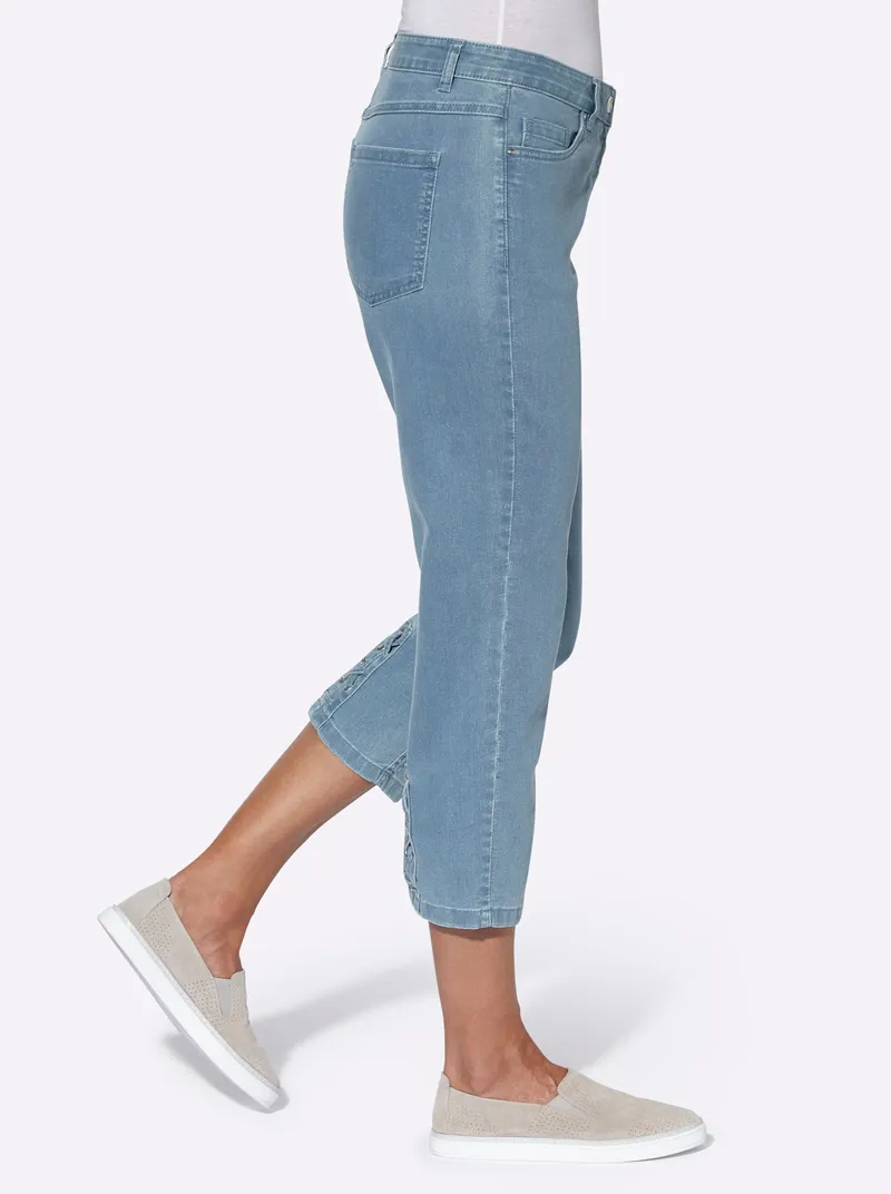 Witt 3/4-Jeans blue-bleached, Blue-bleached, – Produktbild 1 von 3