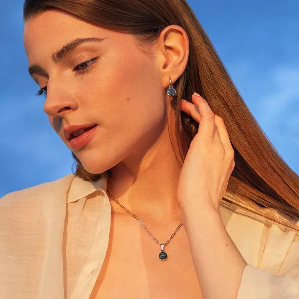 ALEXASCHA ALEXASCHA Silber Creolen mit Anhänger | Mix & Match, Silver, – Produktbild 3 von 7