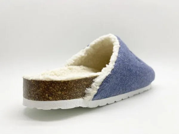 thies Veganer "thies ® Organic Bio Clog" aus zertifizierter Biobaumwolle, Marino (dunkelblau), – Produktbild 3 von 4
