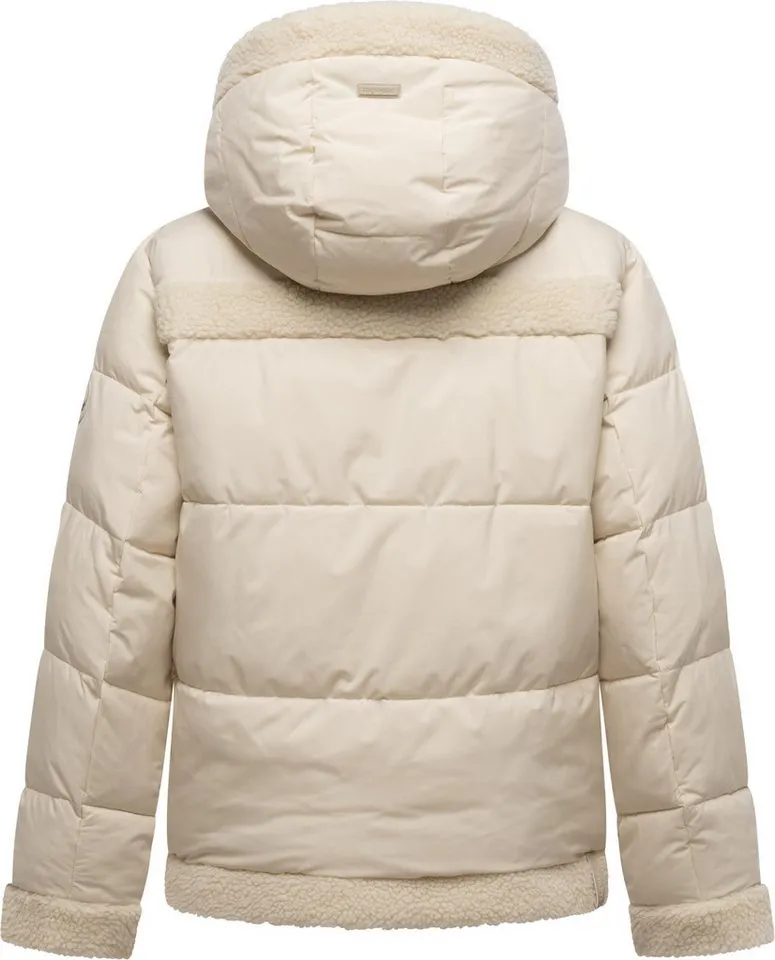 ragwear ragwear Winterjacke Editah YOUMODO warme modische Jacke mit Plüsch-Details, Weiß, – Produktbild 4 von 5