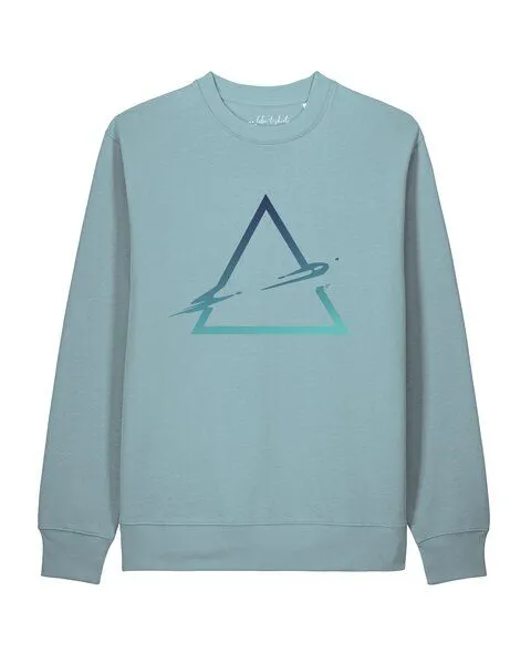 watapparel watapparel Sweatshirt Unisex Triangle, Pebble blue, – Produktbild 1 von 2