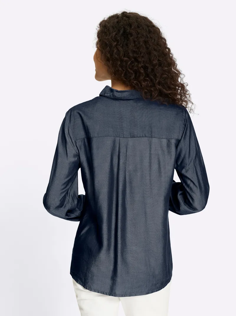 heine Hemdbluse, Dark blue, – Produktbild 2 von 2