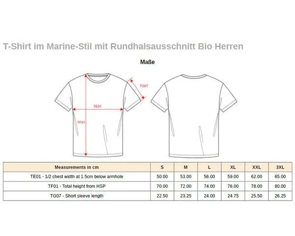 YTWOO YTWOO Nachhaltiges Herren-T-Shirt mit Rundhalsausschnitt im Marine-Stil, Weiß/blau gestreift, – Produktbild 4 von 4