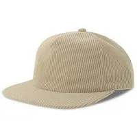 Atlantis Headwear Cord Cap größenverstellbar Recycelt grober Kord 5 Panels von Atlantis Headwear, Stone, – Produktbild 1 von 1
