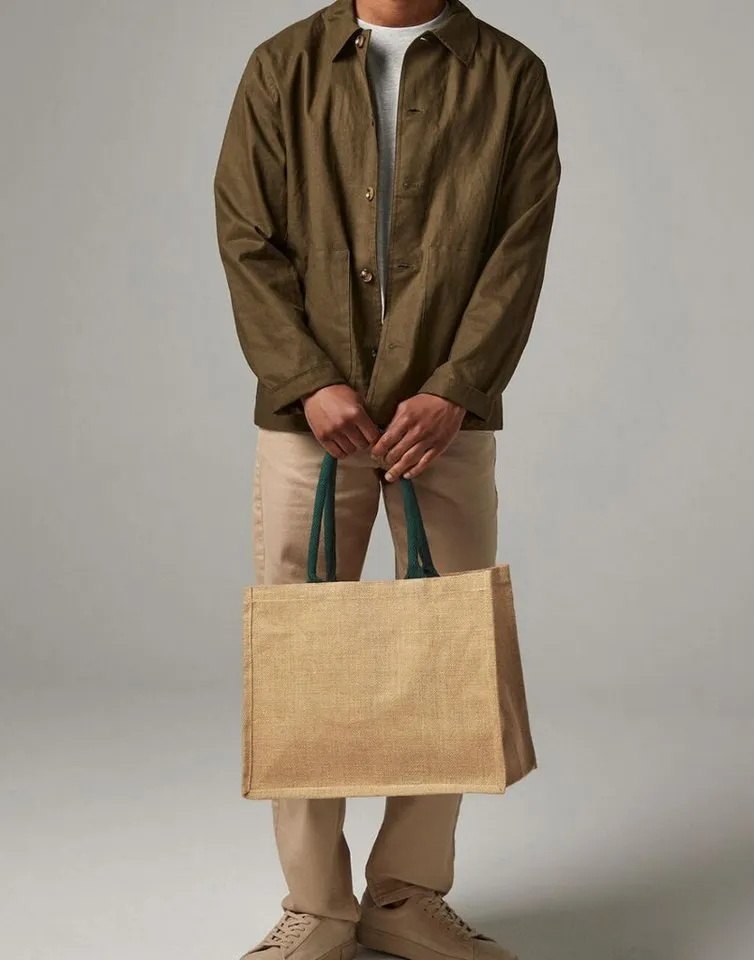 Westford Mill Westford Mill Umhängetasche Classic Jute Shopper 42 x 33 x 19 cm, Natural, – Produktbild 5 von 5
