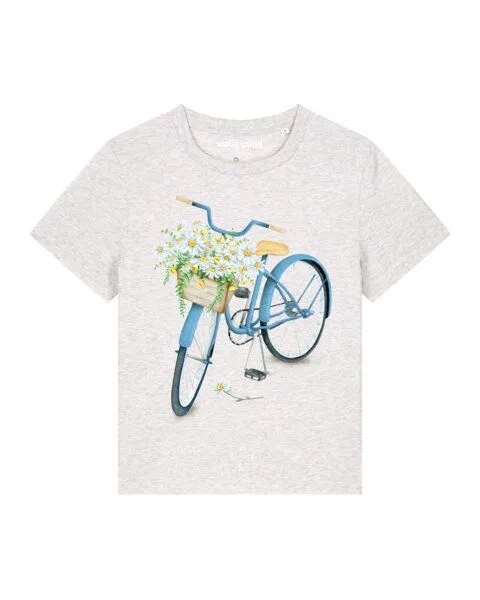 watapparel watapparel T-Shirt Frauen Blaues Damenrad, Cool heather grey, – Produktbild 1 von 4