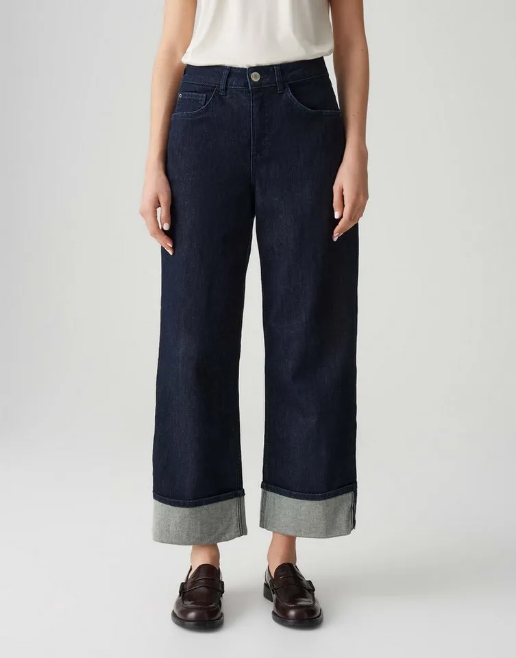 OPUS 5-Pocket-Jeans MIVA TURN UP mit XL Umschlag Ankle, BCI Cotton, XL-Aufschlag am Saum – Produktbild 1 von 5