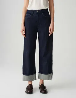 OPUS 5-Pocket-Jeans MIVA TURN UP mit XL Umschlag Ankle, BCI Cotton, XL-Aufschlag am Saum – Produktbild 1 von 1