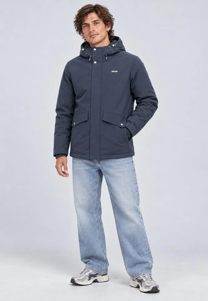 ragwear ragwear Funktionsjacke Shellis YOUMODO Wasserdichte Softshelljacke mit Kapuze, Blau, – Produktbild 5 von 5