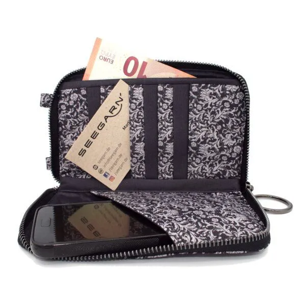 Seegarn Seegarn-Täschle / 2in1 Handy-Tasche und Geldbeutel (M23), K2 - kette schwarz, – Produktbild 5 von 5