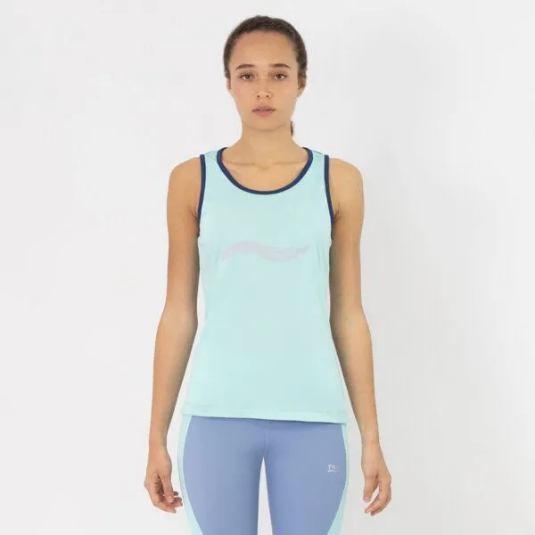 TAO Sportswear TAO Sportswear Atmungsaktives Damen Lauftop Marina, Hellblau/dunkelblau, – Produktbild 1 von 3