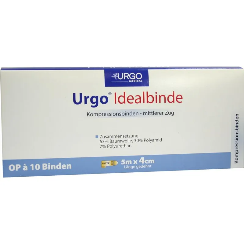 Urgo URGO IDEALBINDEN 4 cmx5 m 10 St Binden – Produktbild 1 von 1