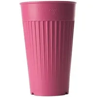 reMAIN reMAIN MAINcup - 4 St. nachhaltige Mehrweg-Trinkbecher 400 ml aus recyceltem Kunststoff – Bruchfest, Spülmaschinenfest & Stapelbar – Perfekt für Cocktails, Kinder, Gastro & Outdoor, Himbeerrot, – Produktbild 2 von 3