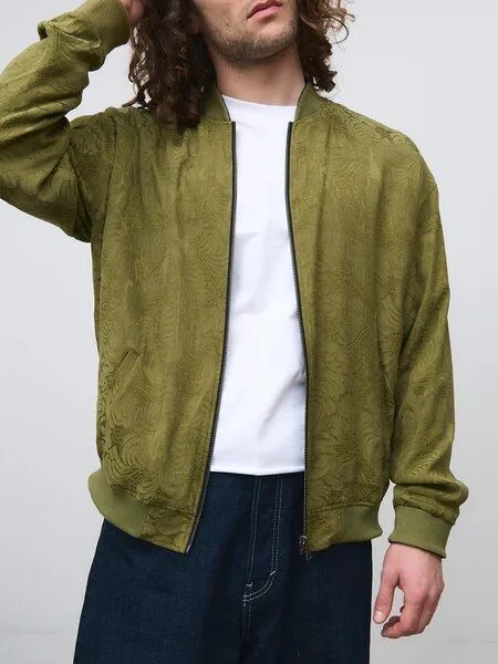 Yahmo Yahmo Cupro/Tencel Fred Wendejacke, Moss, black (grün, schwarz), – Produktbild 1 von 4